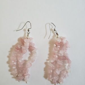 Precious stone earrings